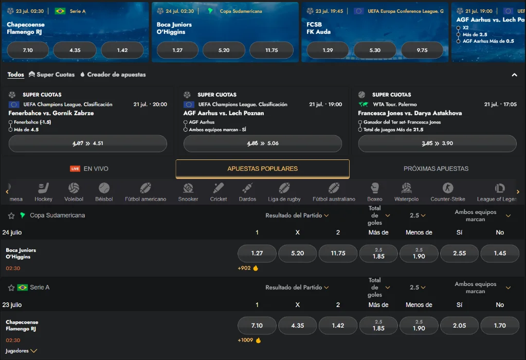 Burst Games apuestas deportivas en vivo Burst Games sección de apuestas deportivas con partidos, cuotas y mercados disponibles